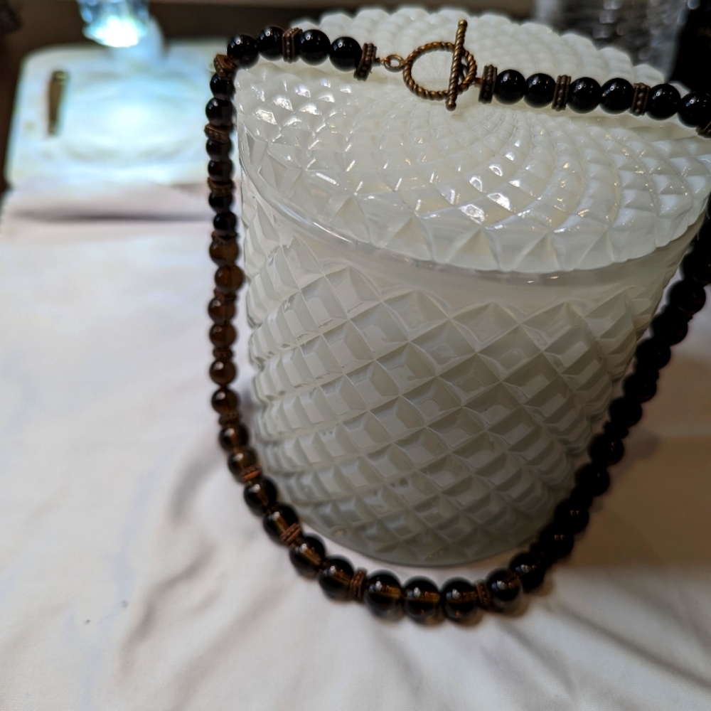 20% off handmade tiger's eye cabachon necklace